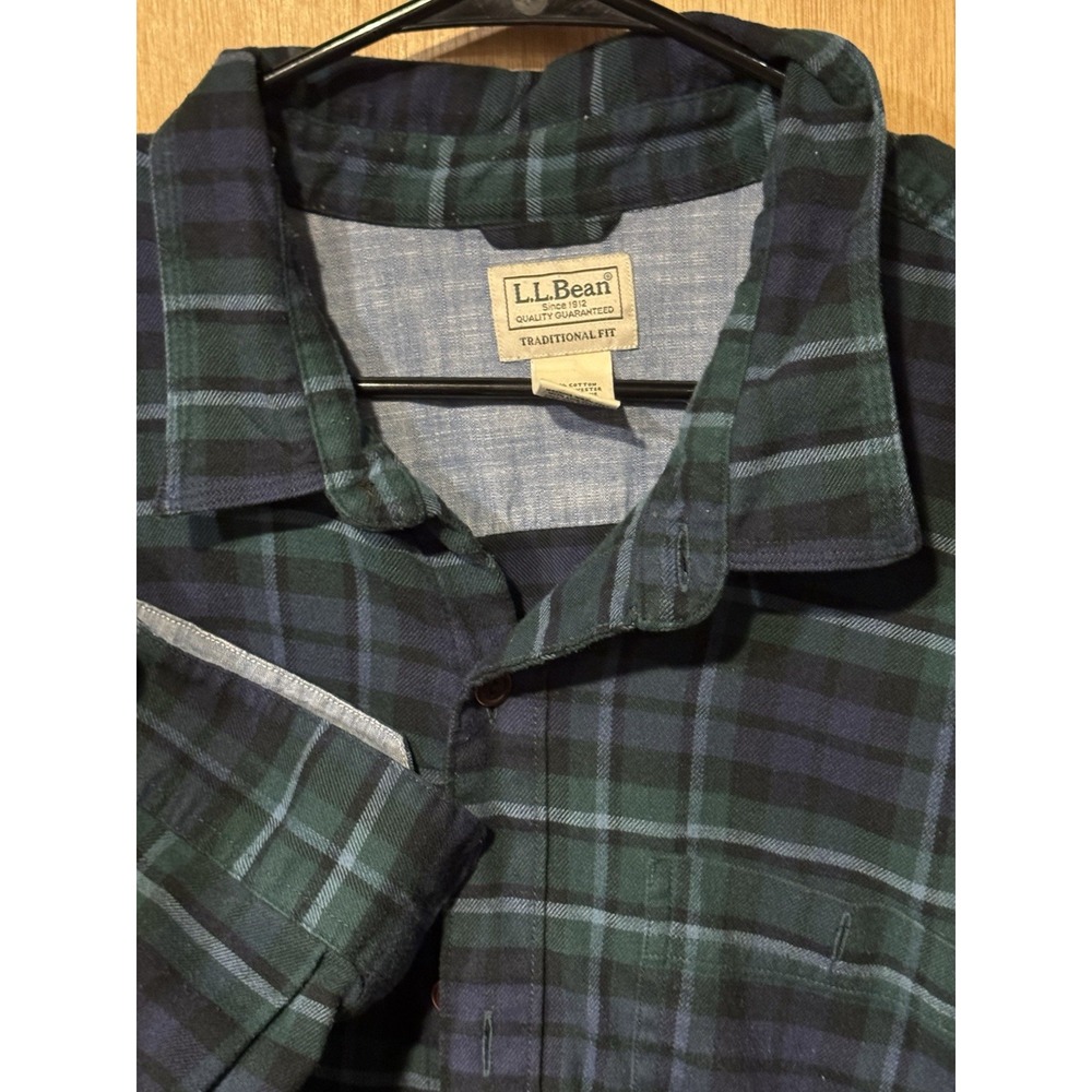 LL Bean mens flannel shirt XXL Tall traditional fit